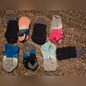 Assorted Colorful FEETURES Socks - 7 Pairs + 1 Bonus Sock! Size Small
